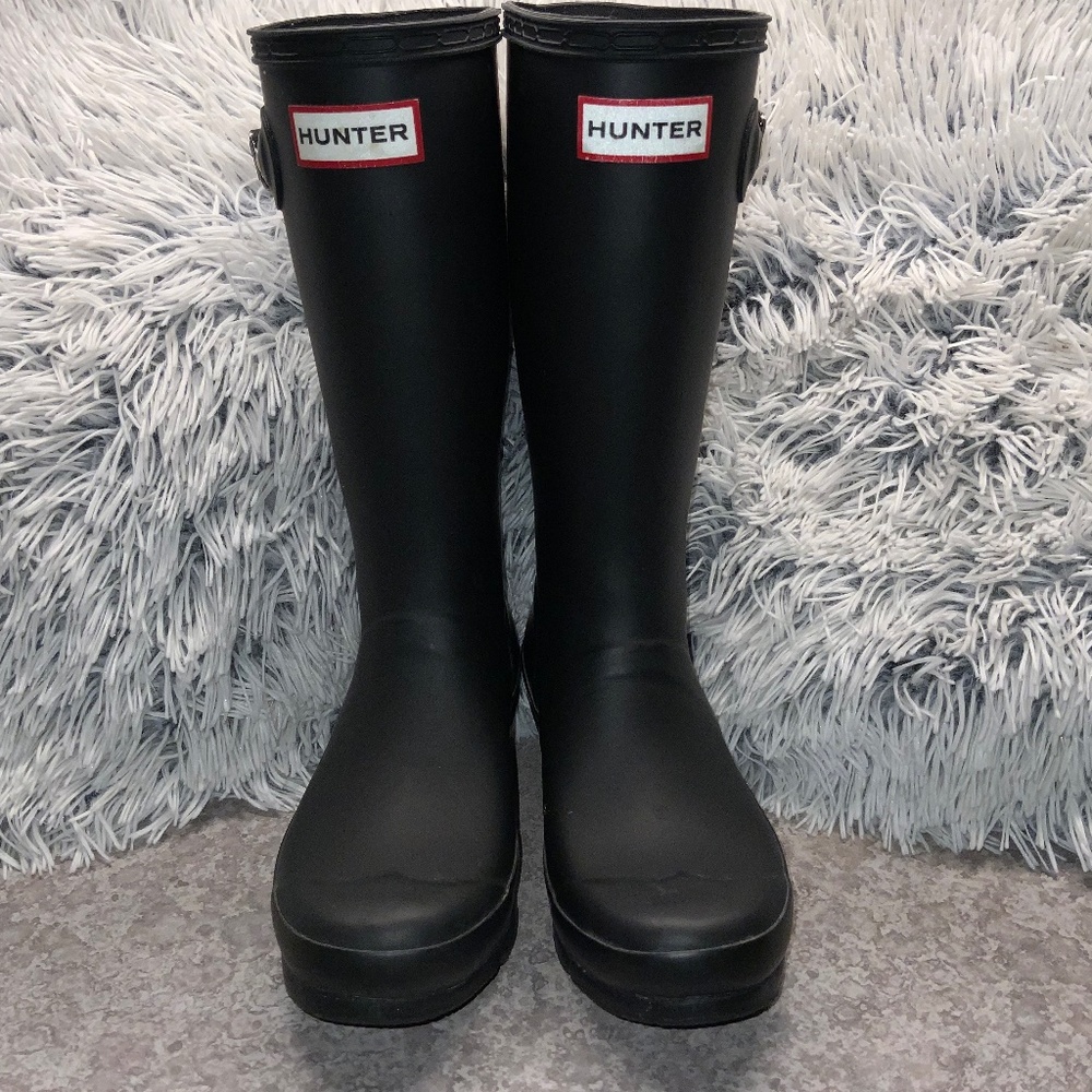 Hunter Black Original Kids Rain Boots Size 3